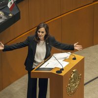 Lilly Téllez pide ayuda de la SSPC; denuncia amenazas tras incitar a enfrentar a AMLO en el Senado
