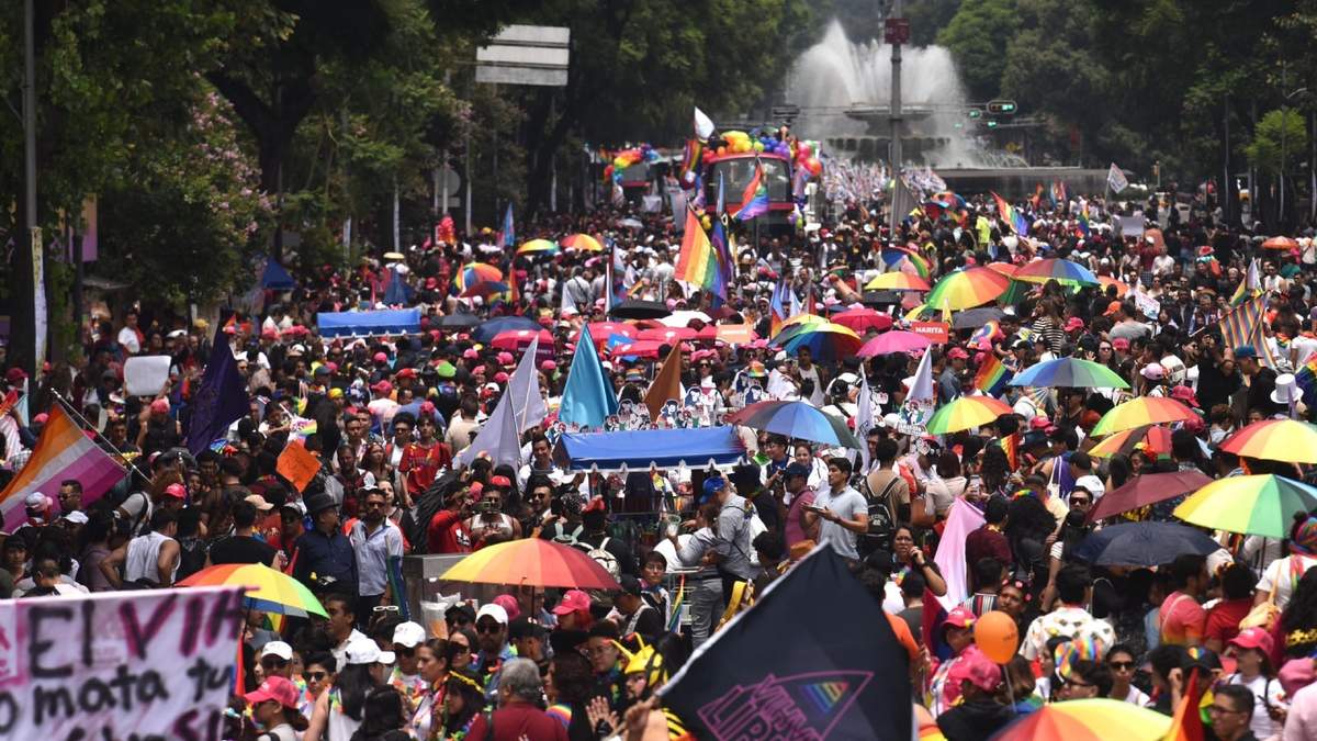 Asistentes a la marcha