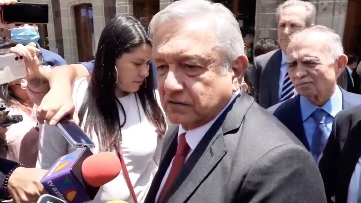El presidente al término de la reunión con empresarios