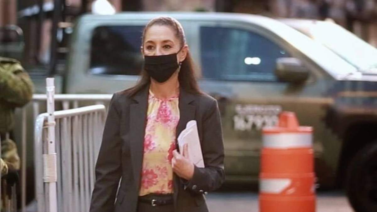 La jefa de Gobierno asistió en la mañana a Palacio Nacional para la reunión con el gabinete de seguridad