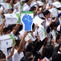 Universitarios repudian a Duarte en Xalapa