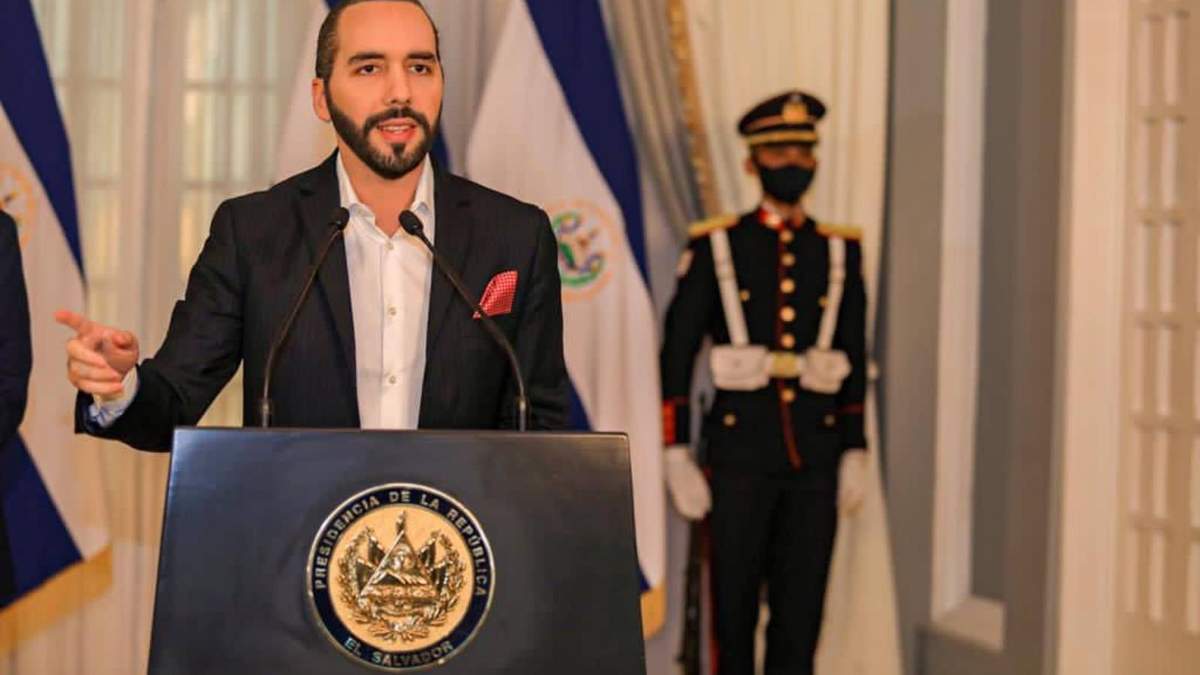 El presidente de El Salvador, Nayib Bukele