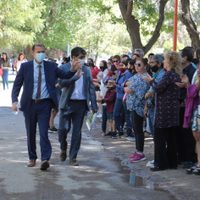 "Muchas felicidades": Omar Gutiérrez participó del festejo del 50° aniversario de Picún Leufú