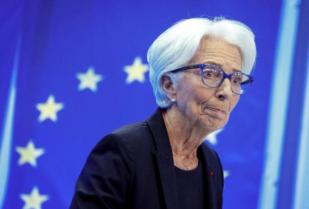 Christine Lagarde, presidenta del Banco Central Europeo, durante una conferencia en Fráncfort, Alemania, el 21 de julio de 2022