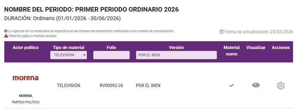 Imagen del INE