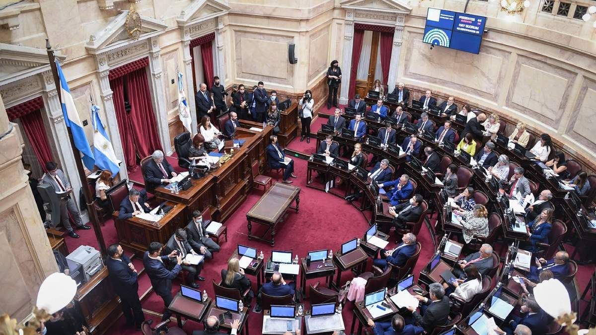 La Cámara de Senadores. Fuente: (Twitter)