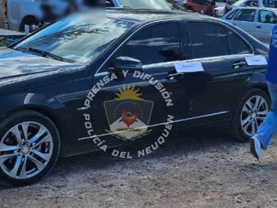Secuestraron un auto importado y de alta gama que tenía patente y números de serie adulterados