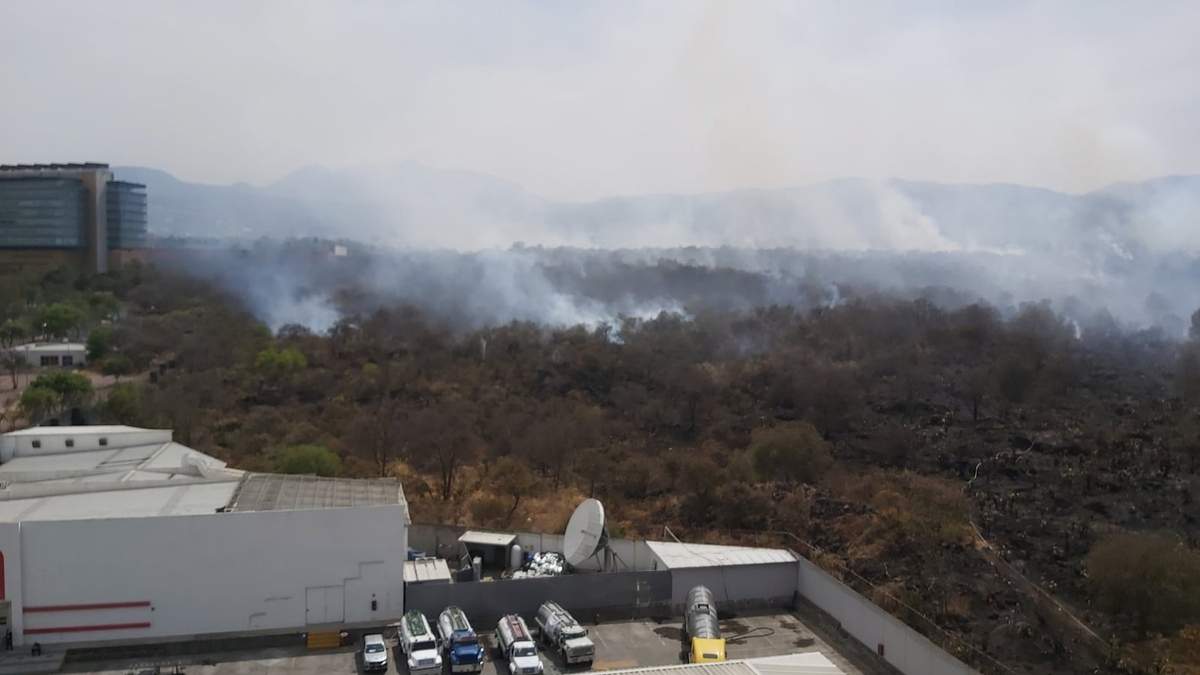 Incendio en Fuentes del Pedregal