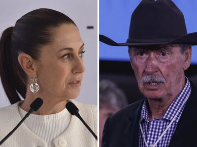 Sheinbaum arremete contra Fox y lo llama “traidor a la democracia”