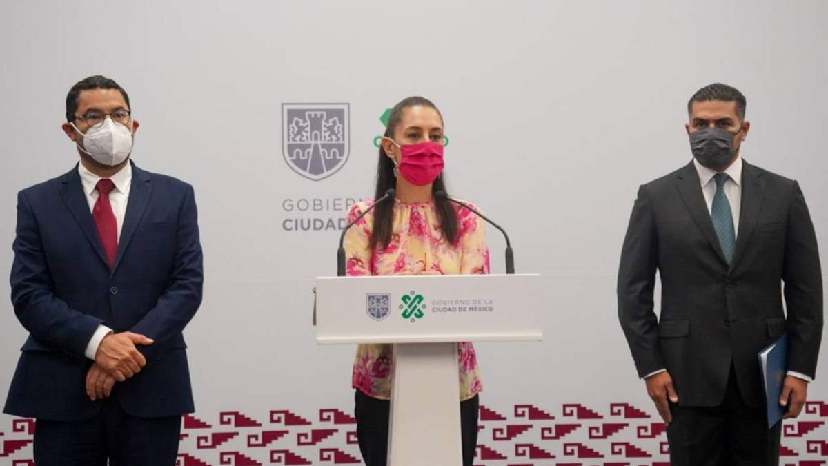 Claudia Sheinbaum, Martí Batres y Omar García Harfuch