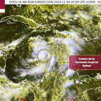 Se forma en el Caribe la tormenta tropical Rafael; se prevé que sea un huracán categoría 2