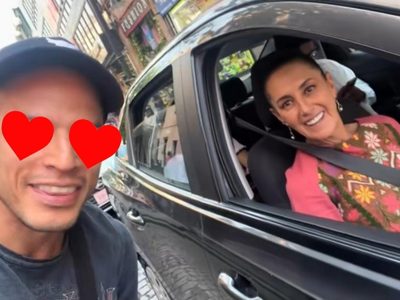 "Aquí con el amor de mi vida": Joven halaga a la presidenta y el VIDEO se vuelve viral por la reacción de Sheinbaum