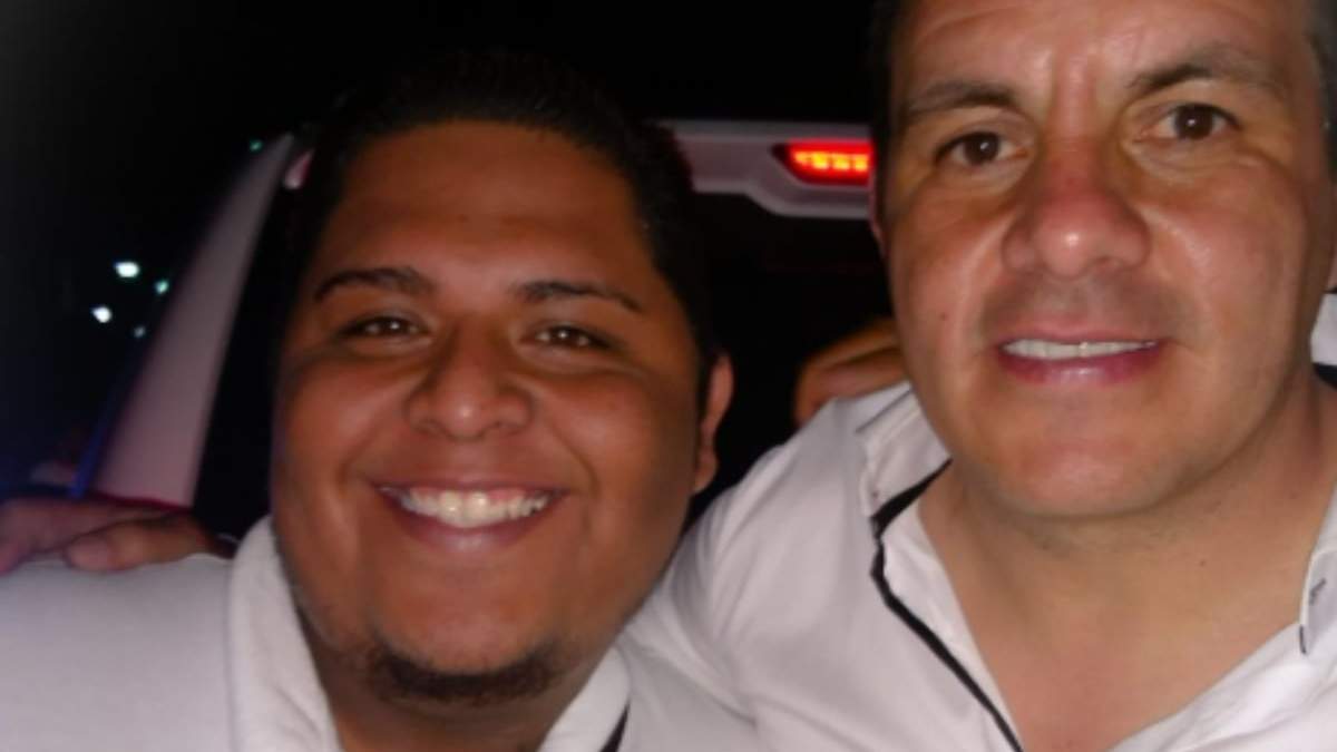 Abraham Jair Domínguez Espina con Cuauhtémoc Blanco