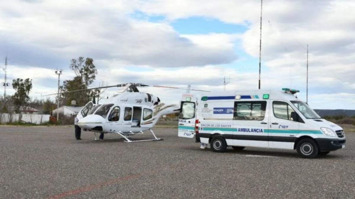 Helicóptero Sanitario de Neuquén. Fuente: (Aeronáutica Neuquén)