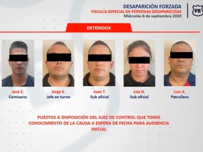 Detienen a 5 policías de Atotonilco El Alto por desaparición forzada