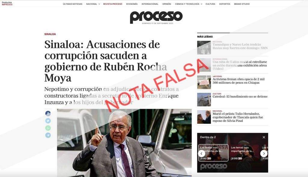 En la imagen, la nota falsa que circula