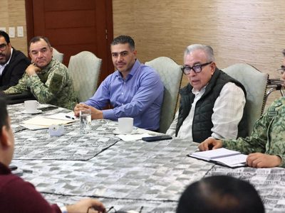García Harfuch y Rubén Rocha encabezan mesa de seguridad en Sinaloa