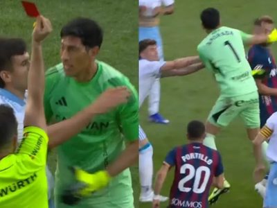 Esteban Andrada, portero de Zaragoza, podría enfrentar suspensión temporal tras puñetazo a rival