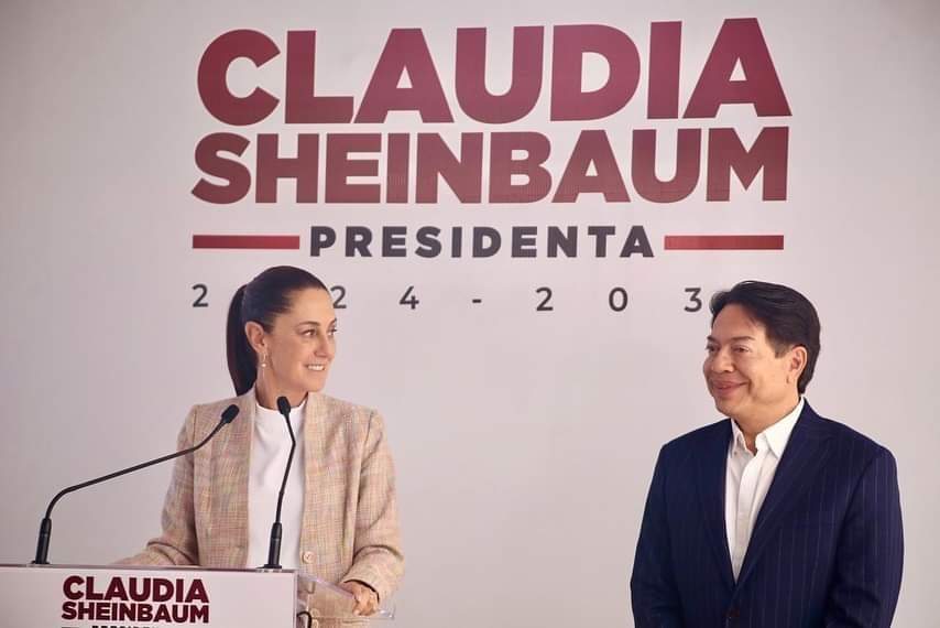 Claudia Sheinbaum y Mario Delgado Carrillo