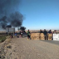 Reclamo en la Bajada del Maida: vecinos cortan la ruta para que empiecen las obras