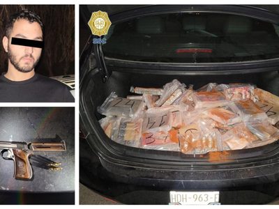 Detienen a canadiense con 69 kg de cocaína en Santa Fe