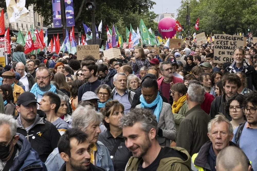 Protestas en Francia contra la ultraderecha