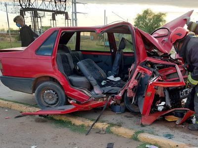 Tres heridos tras un fuerte choque en Plaza Huincul
