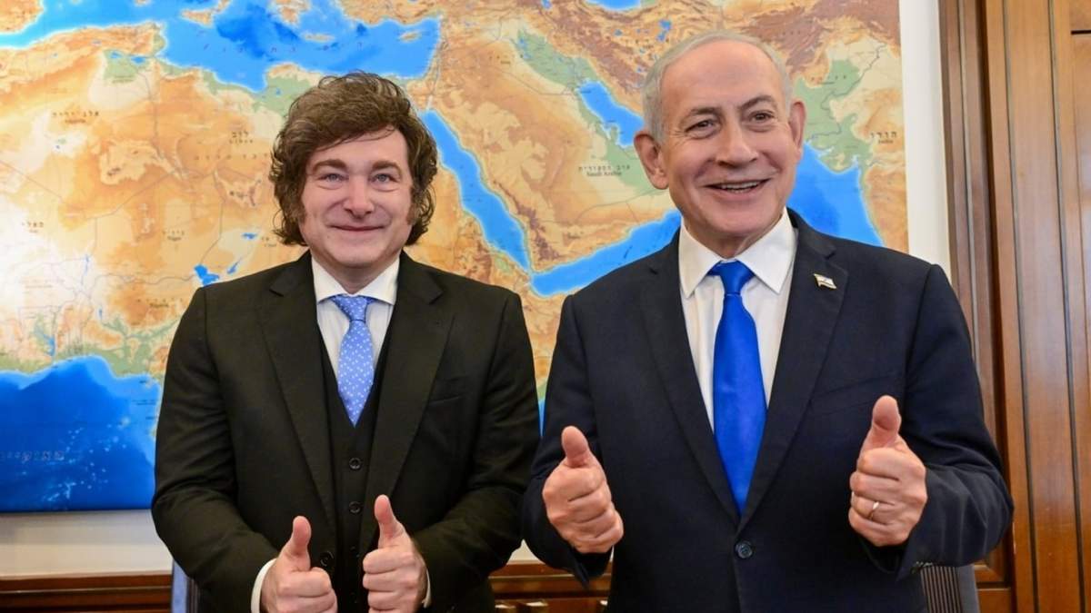 Javier Milei y Benjamin Netanyahu