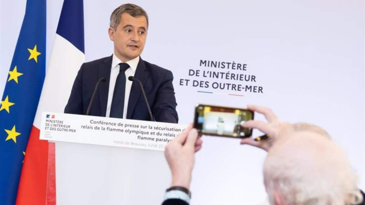 El ministro de Interior de Francia, Gérald Darmanin