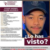 Buscan a Eyder Andrés, colombiano desaparecido desde hace 16 días en Baja California