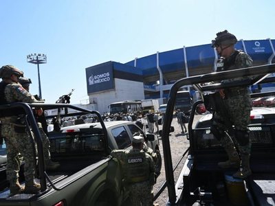 Militares y Guardia Nacional blindan el estadio Corregidora para juego de México ante Islandia