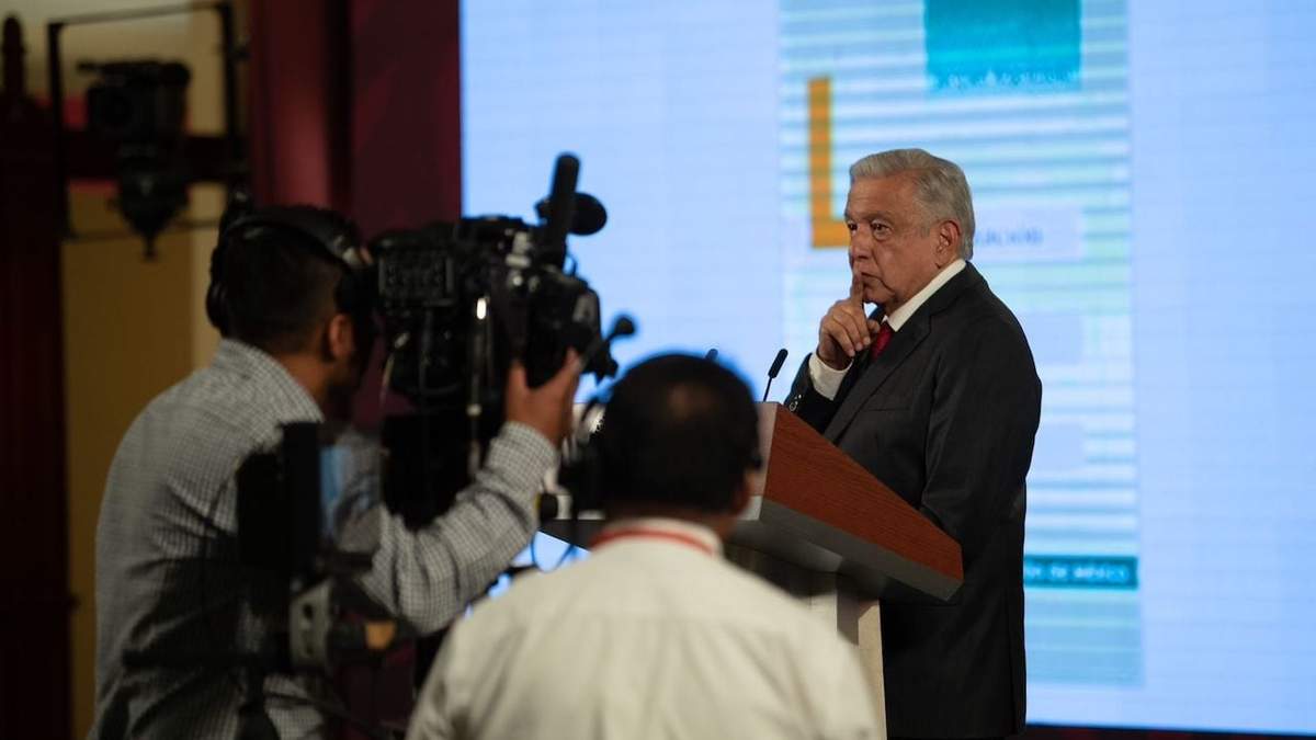 El presidente en su conferencia del lunes