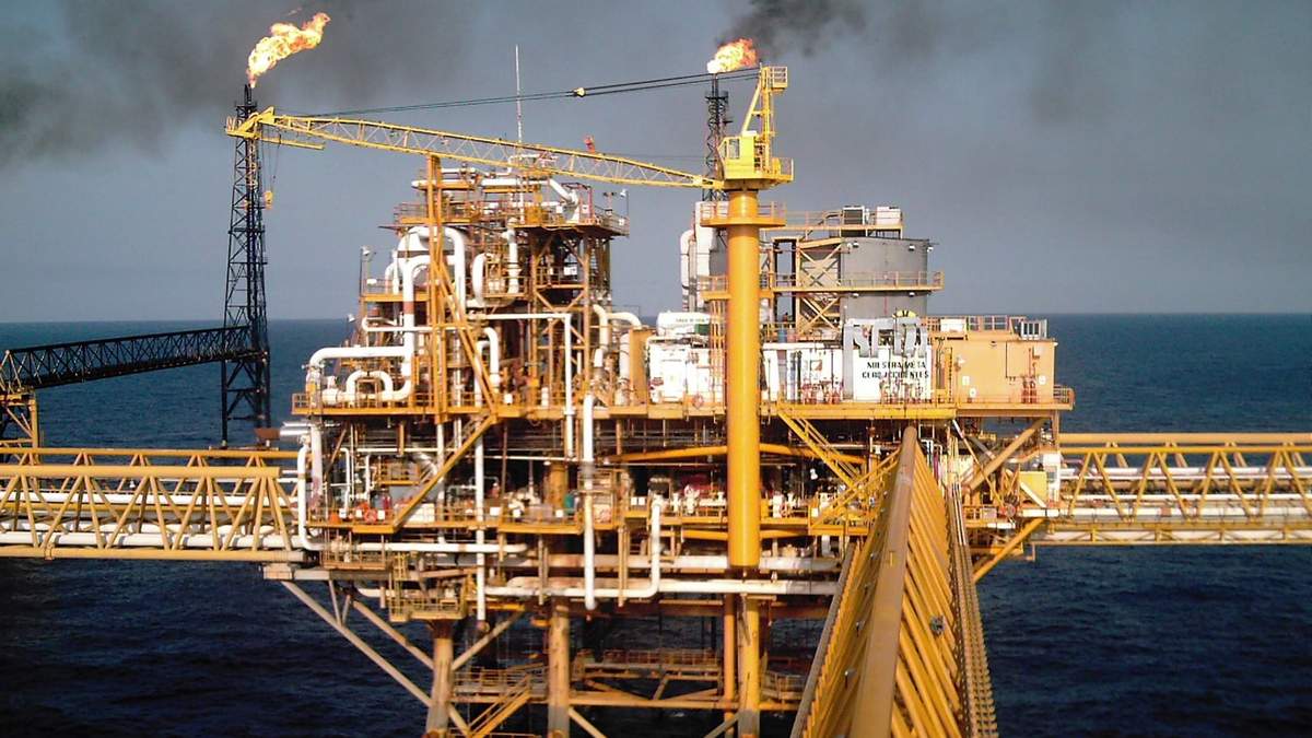 Plataforma petrolera de Pemex en Veracruz