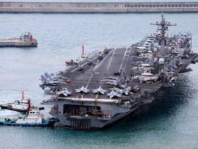 Un portaaviones de EU llega a Corea del Sur, días después de que Corea del Norte lanzara misiles