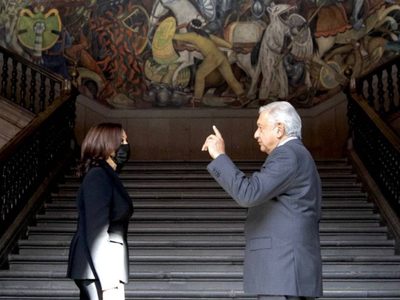 "La reunión con Kamala fue tan buena que hasta le dije presidente": AMLO