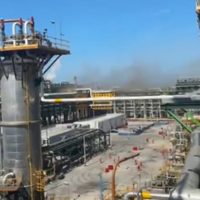 Reportan fuga de gas en la refinería Dos Bocas, Tabasco (Video)