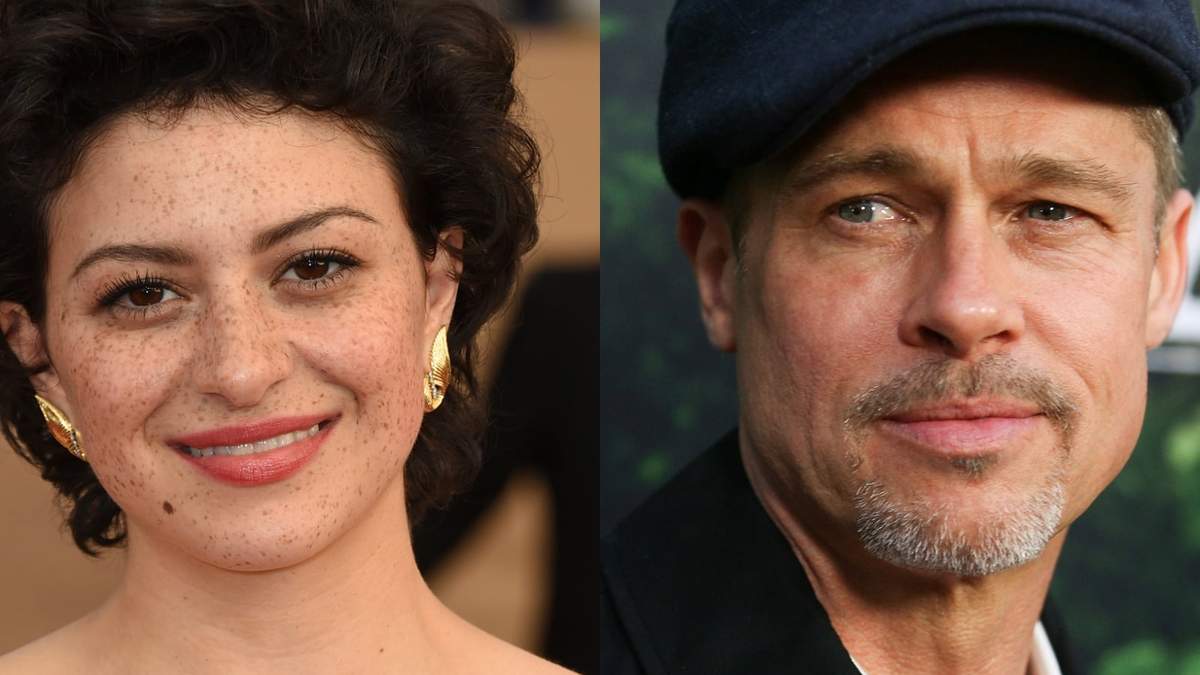 Alia Shawkat y Brad Pitt. Fuente: (Instagram).