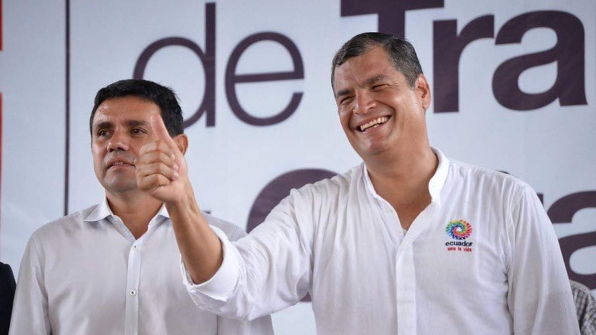 Walter Solís y Rafael Correa