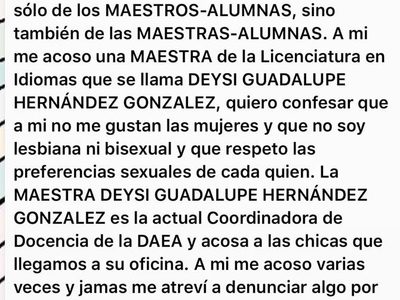 En el Facebook 'Colectivo de Mujeres”, alumnas de la UJAT denuncian acoso de profesores