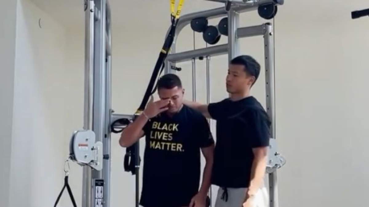 Entrenamiento de Javier Hernández