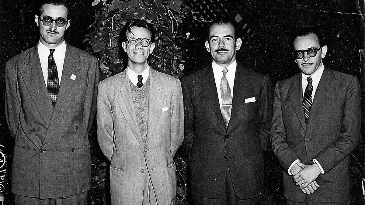 Grupo Hiperión. Villoro, Uranga, Arnáiz y Portilla (hacia 1950)