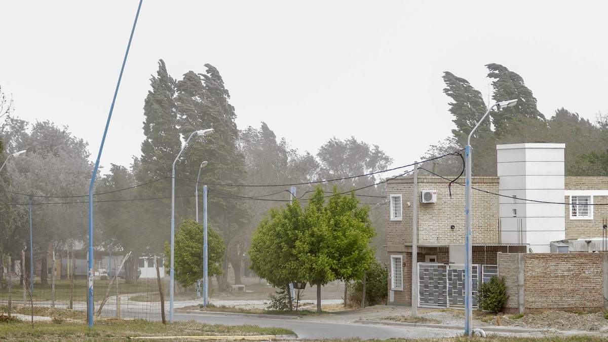 Clima con vientos fuertes en Neuquén. Fuente: (Instagram)