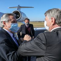 Alberto llegó a La Pampa y por la tarde visitará Neuquén