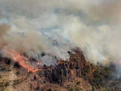 Cerca de 1.500 hectáreas afectadas por los incendios en Chubut
