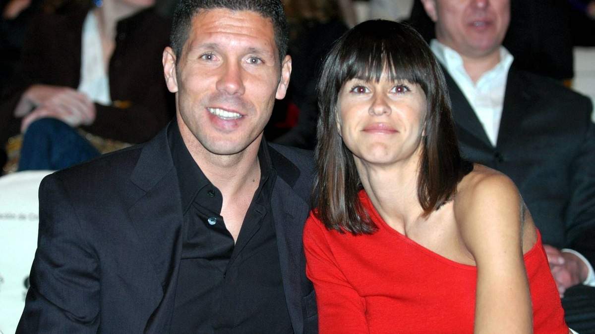 El Cholo Simeone y Carolina Baldini. Fuente: (Instagram)