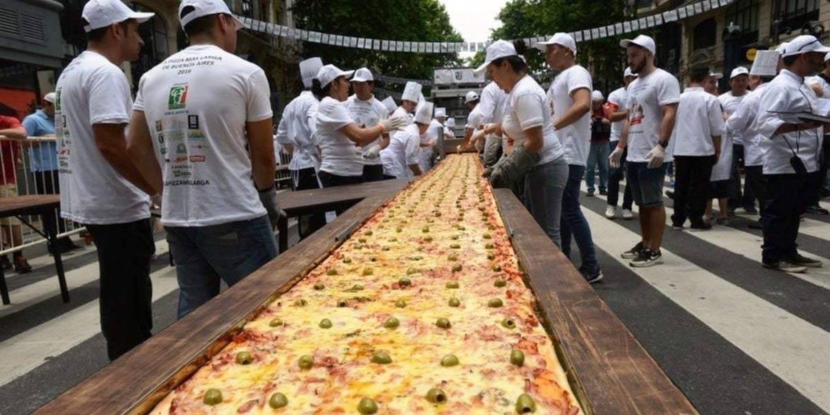 Récords de pizzas y empanadas. Fuente: (Instragam)