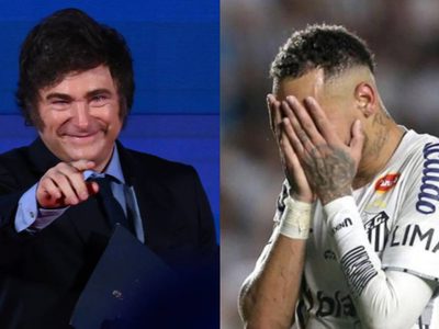 Javier Milei lanzó un duro palito por la ausencia de Neymar en la goleada histórica