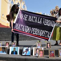Protestan periodistas en Xalapa para exigir un freno a los asesinatos de compañeros