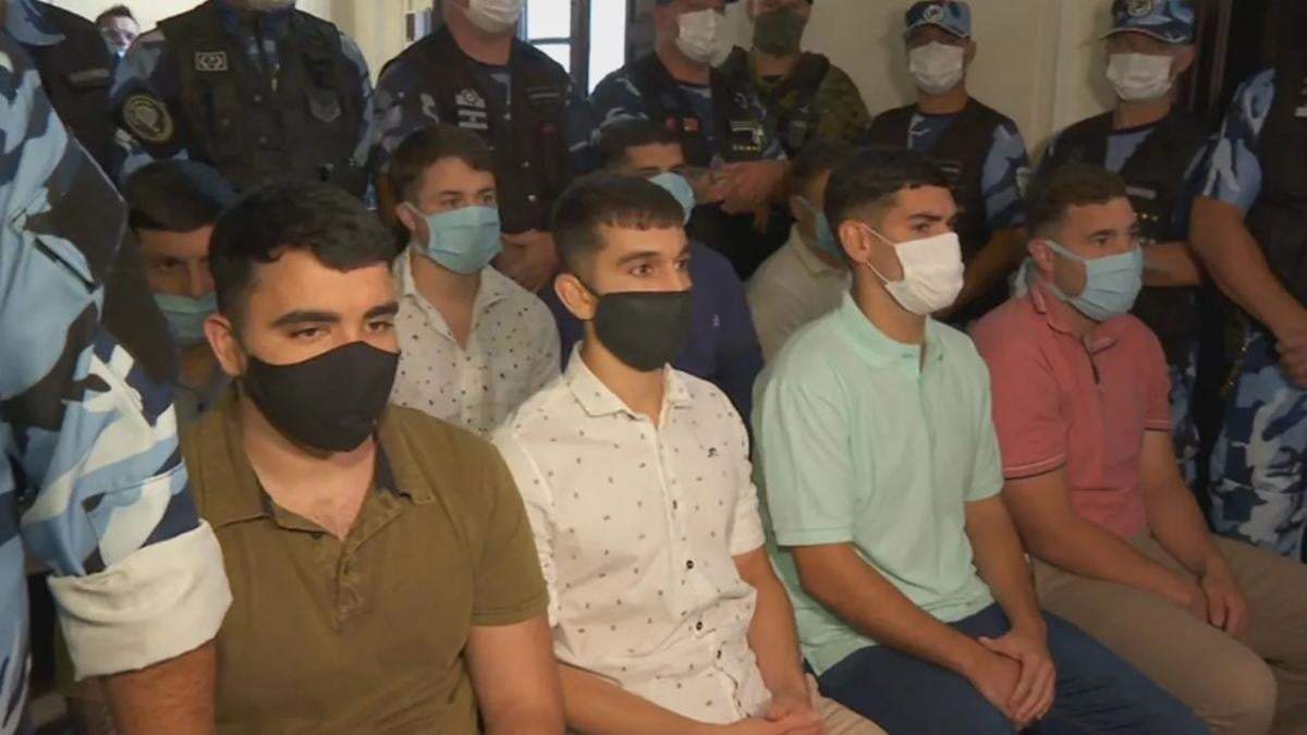 Los 8 rugbiers imputados por el crimen de Fernando Báez Sosa. Fuente: (DiarioAR)