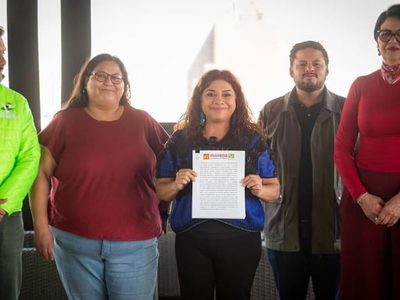 Beneficiará a la CDMX el convenio de coalición firmado por Morena, PVEM y PT: Clara Brugada